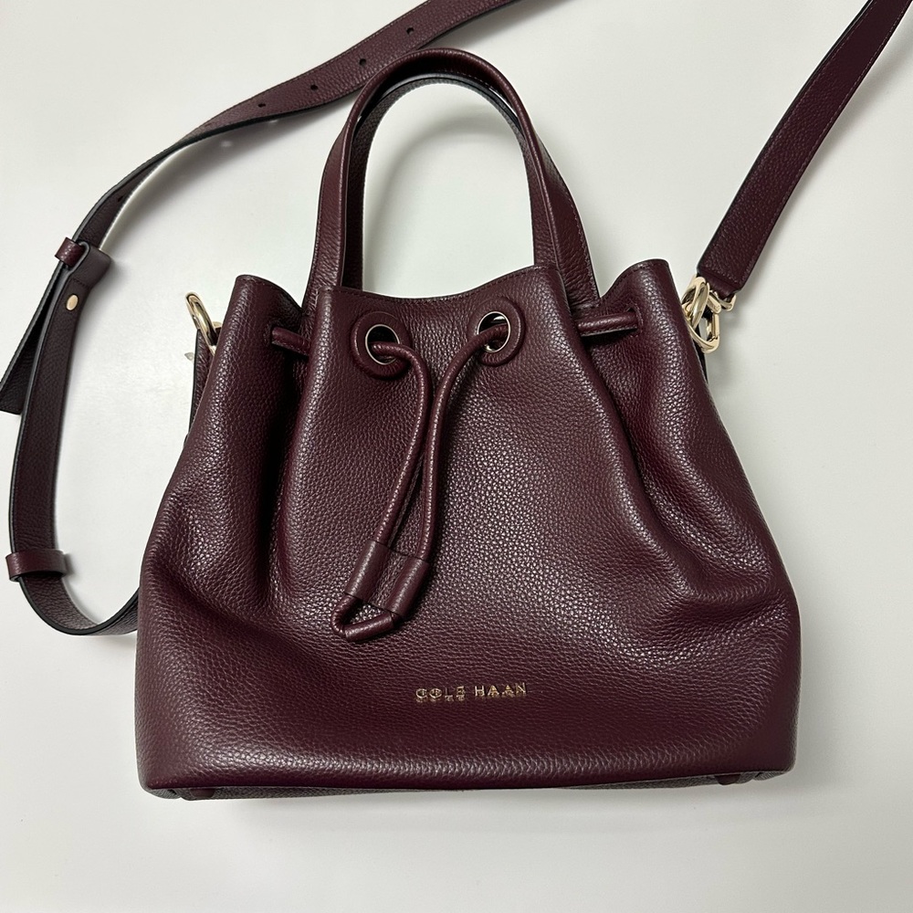 Cole Haan Grandseries Pebbled Leather Handbag-NEW